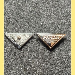 Small Silver Triangle Earrings